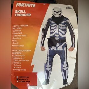 FORTNITE - Skull Trooper Kids Costume - Black and White